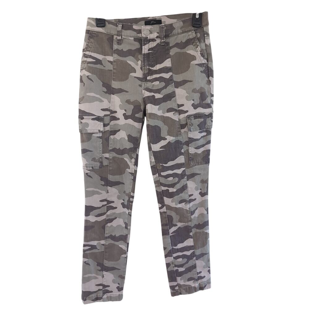 J. Crew Green Camo Cargo Slim Fit Stretch Chino Jean Pant Size 26